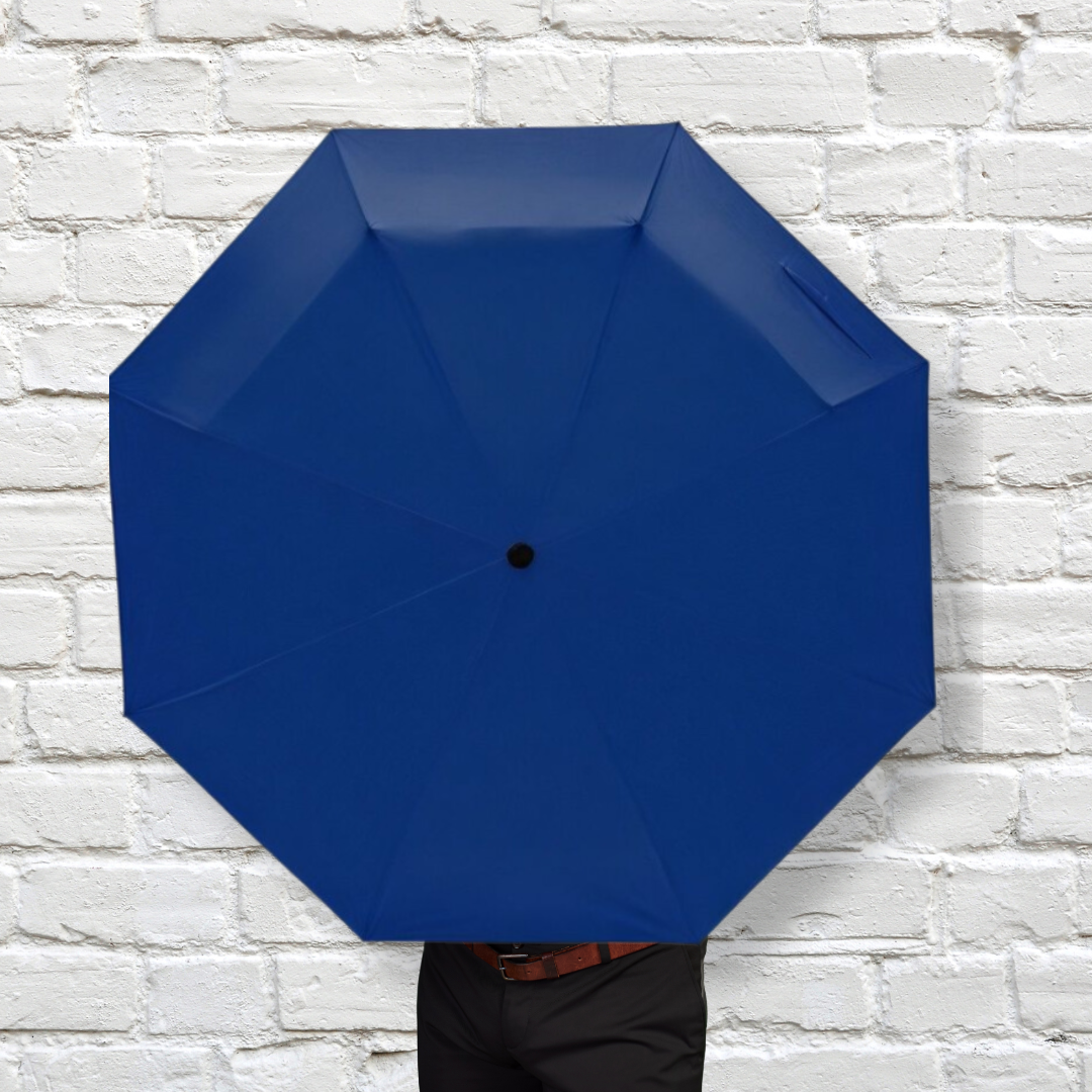 21" Three Fold Umbrella with Wooden Handle