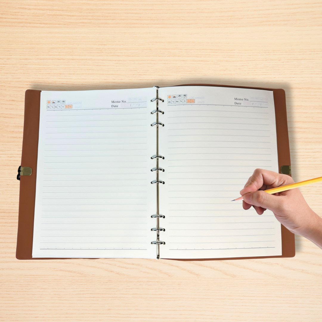 B5 Reflective Leather Journal
