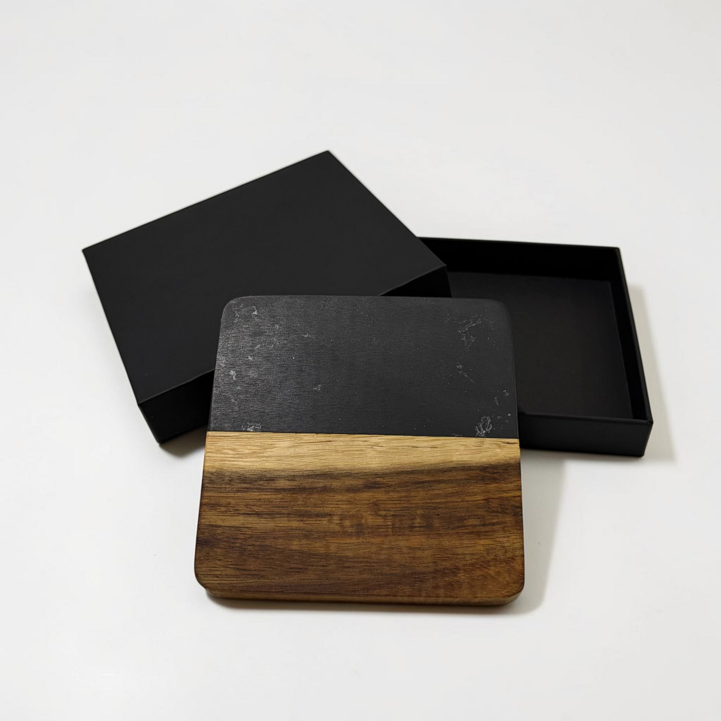 Acacia Marble Wood Coaster