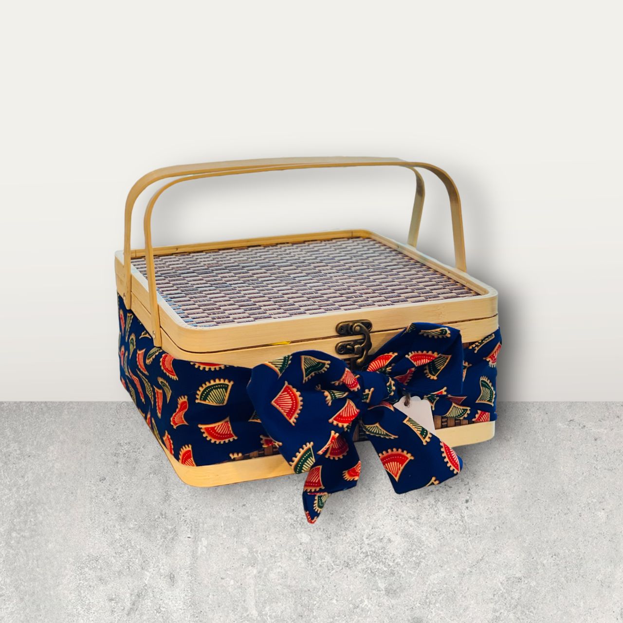 VIP Batik Bamboo Basket Gift Set