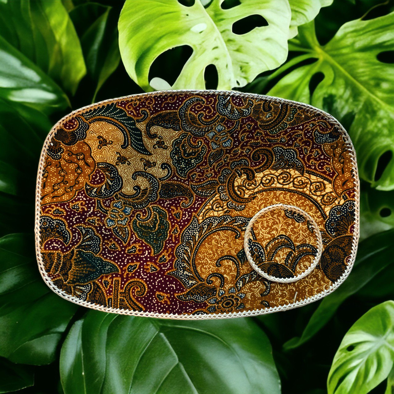 Batik Placemat and Coaster