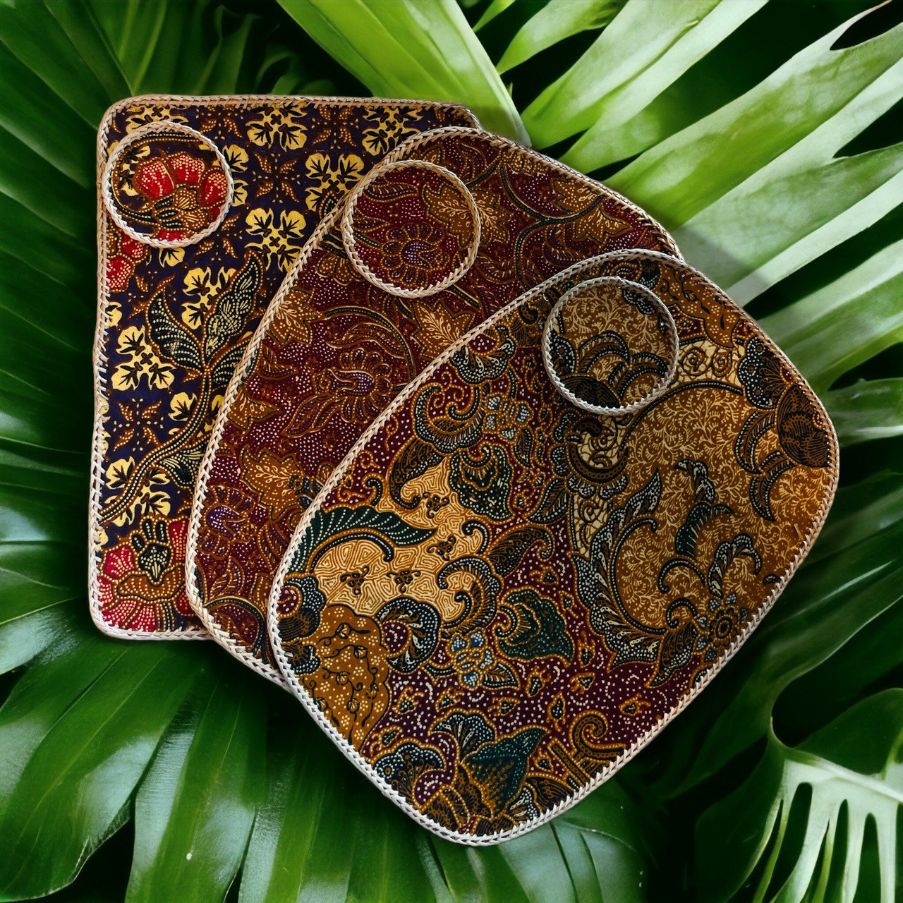 Batik Placemat and Coaster