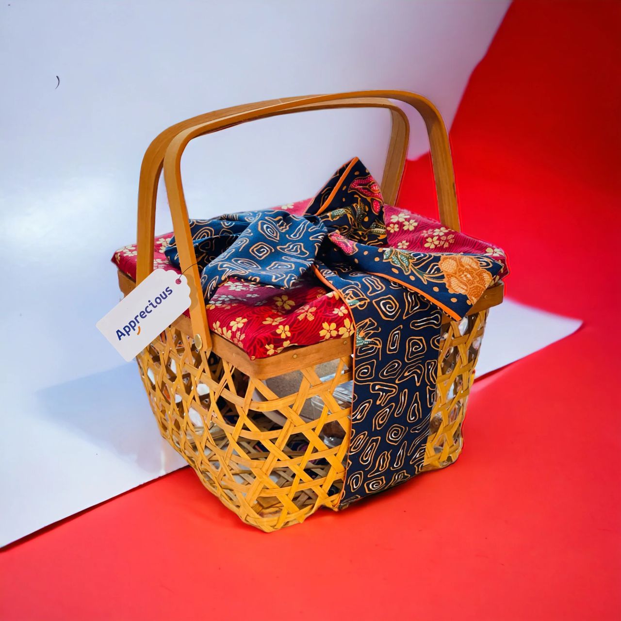 Reusable Wooden Egg Basket for Gift Packaging