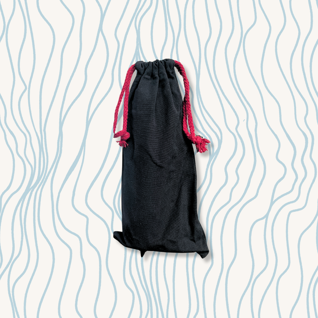 Canvas Drawstring Pouch for Bottle (8 oz)