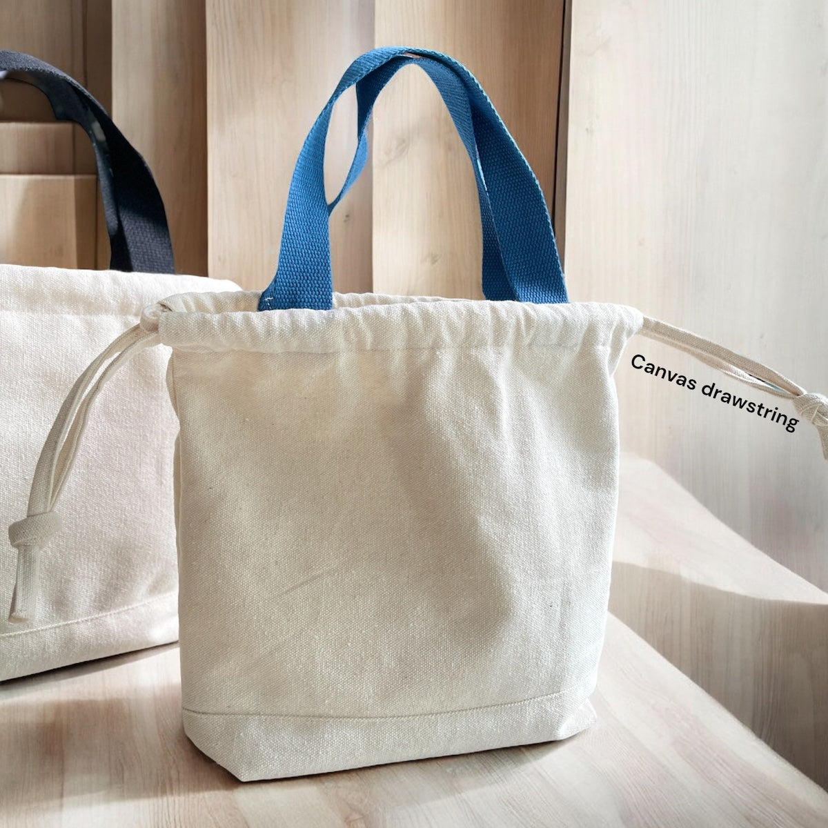 Everyday Canvas Drawstring Tote Bag