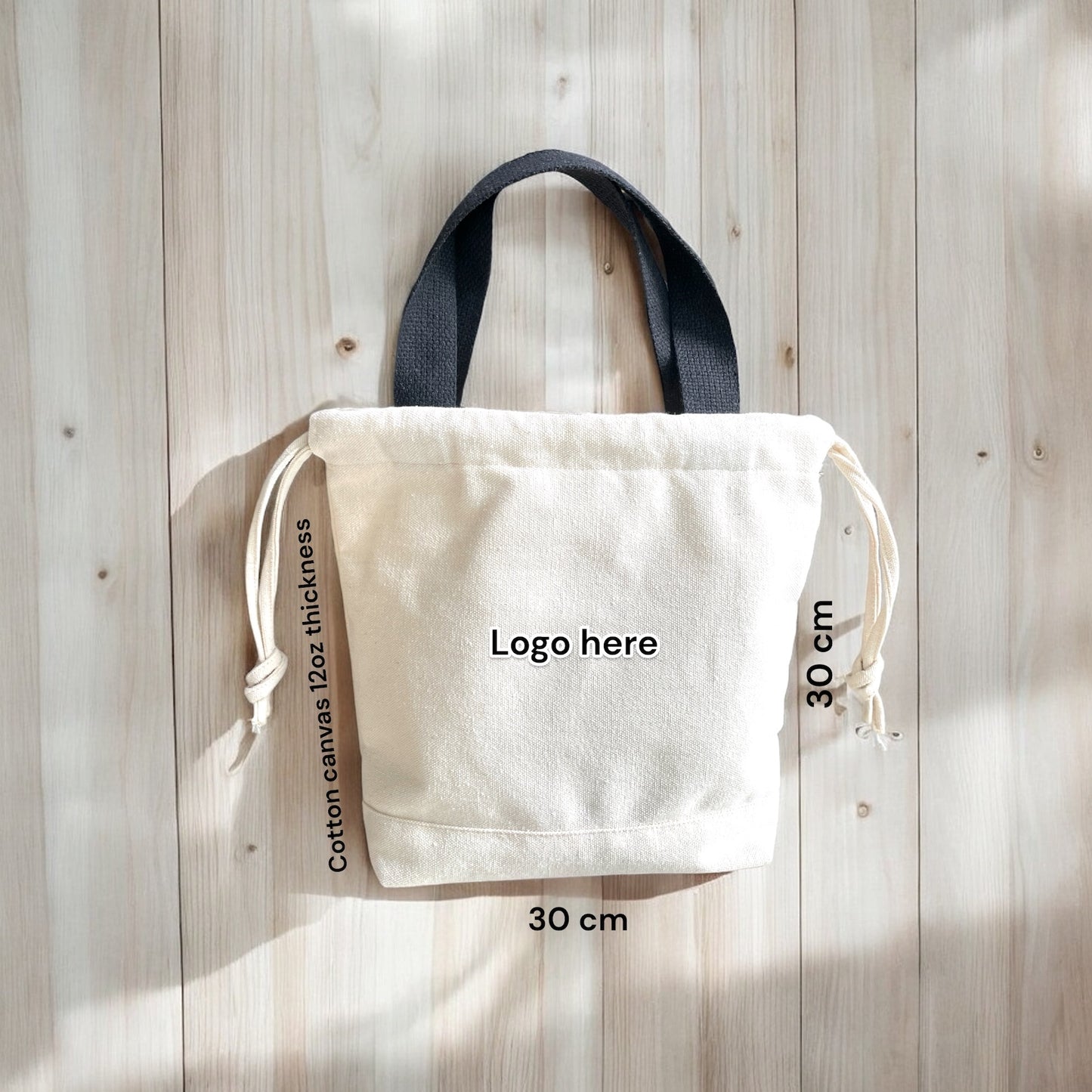 Everyday Canvas Drawstring Tote Bag