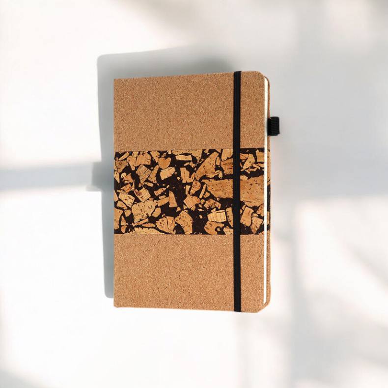 Cork and Coffee Ground Notebook