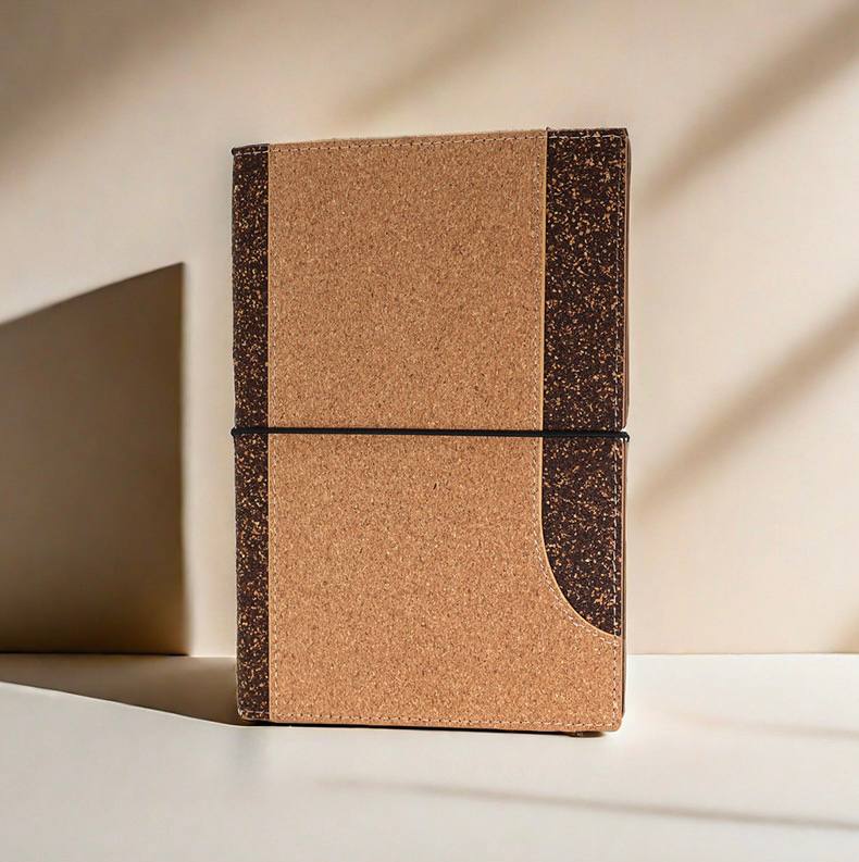 Cork and Coffee Ground Notebook