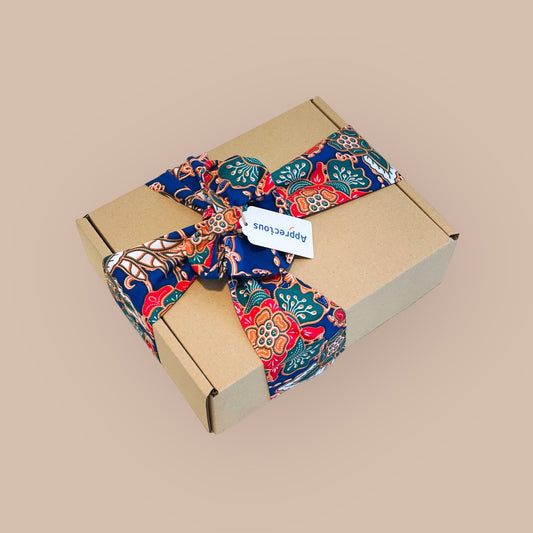 Eco Craft Box with Batik Ribbon