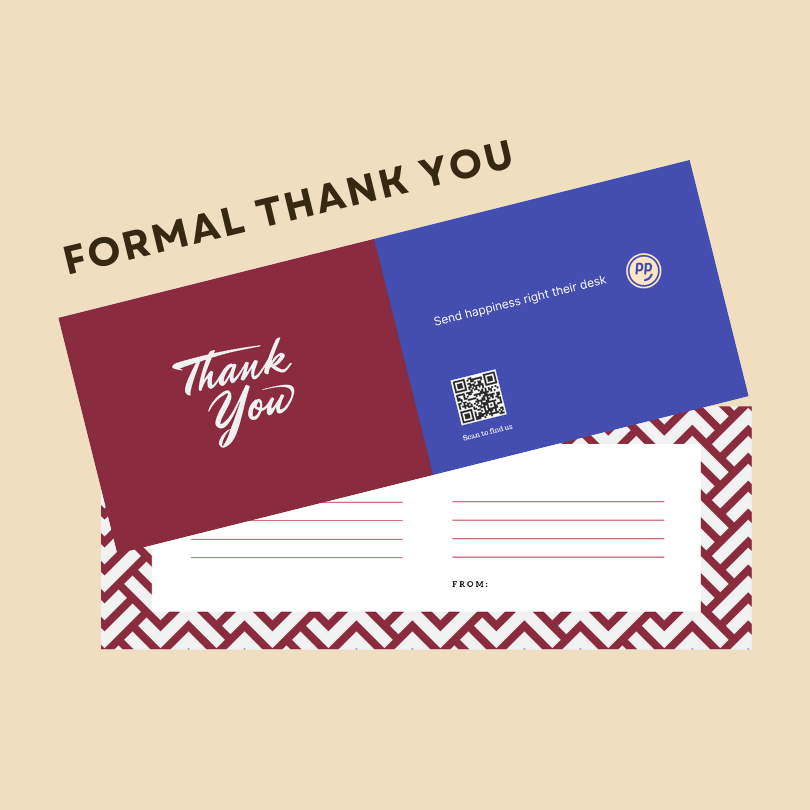 Formal Thanks Greeting Card