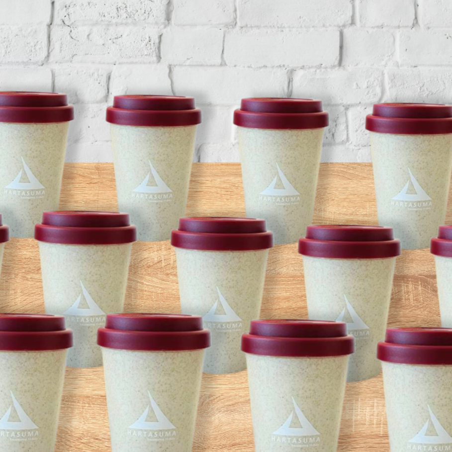 Wheat straw BPA free coffee cup