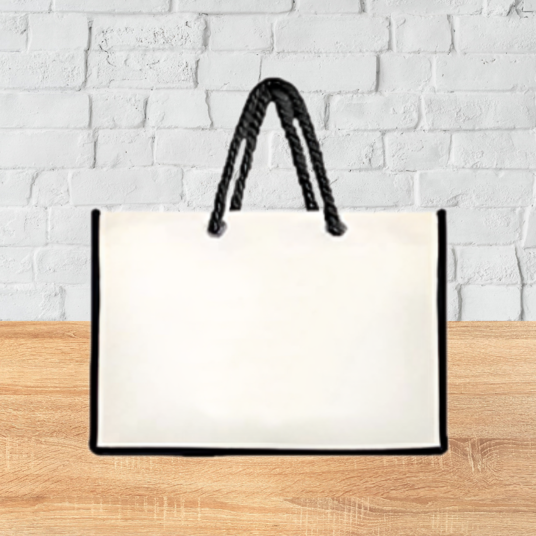 Laminated Tote Bag with Twisted Rope Handle