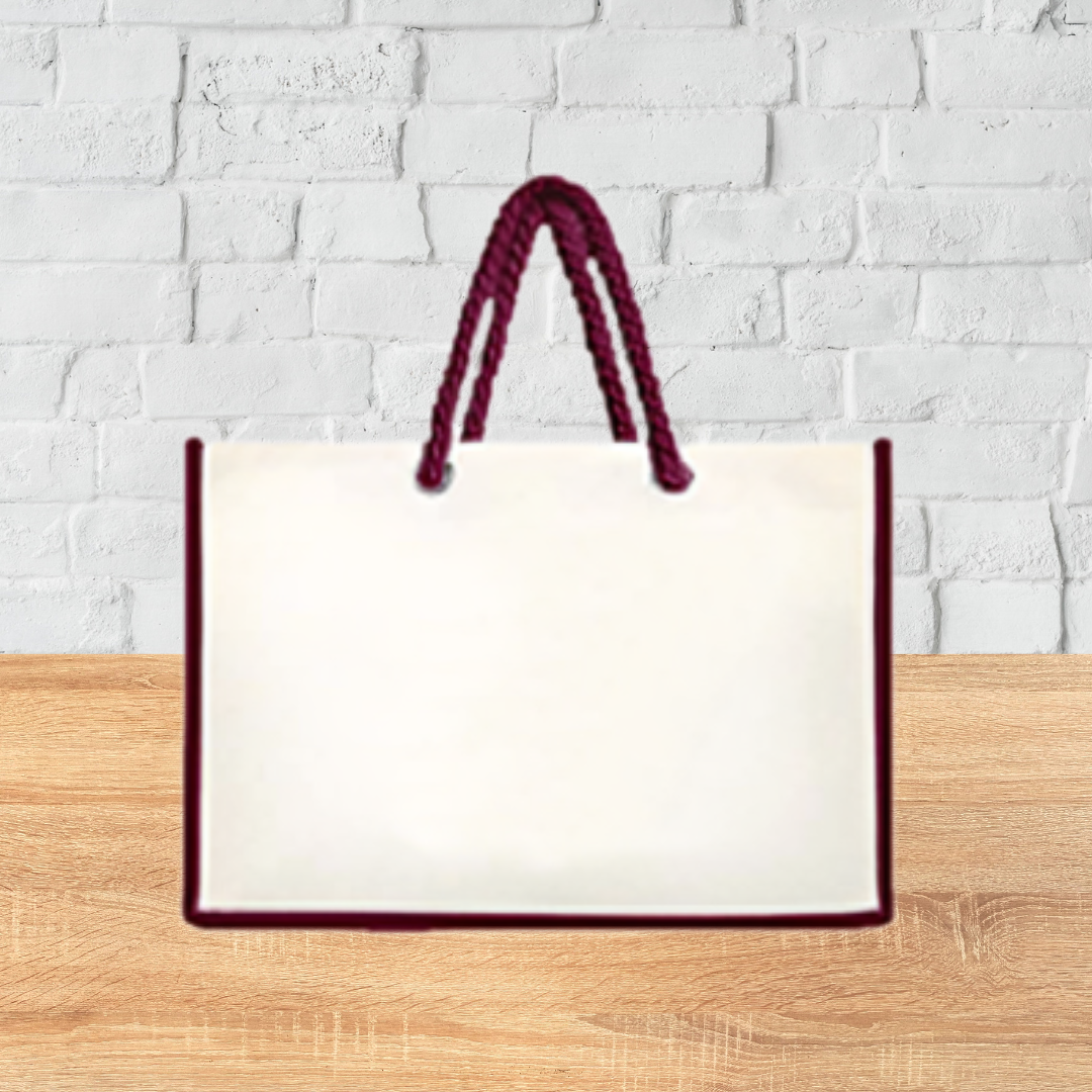 Laminated Tote Bag with Twisted Rope Handle