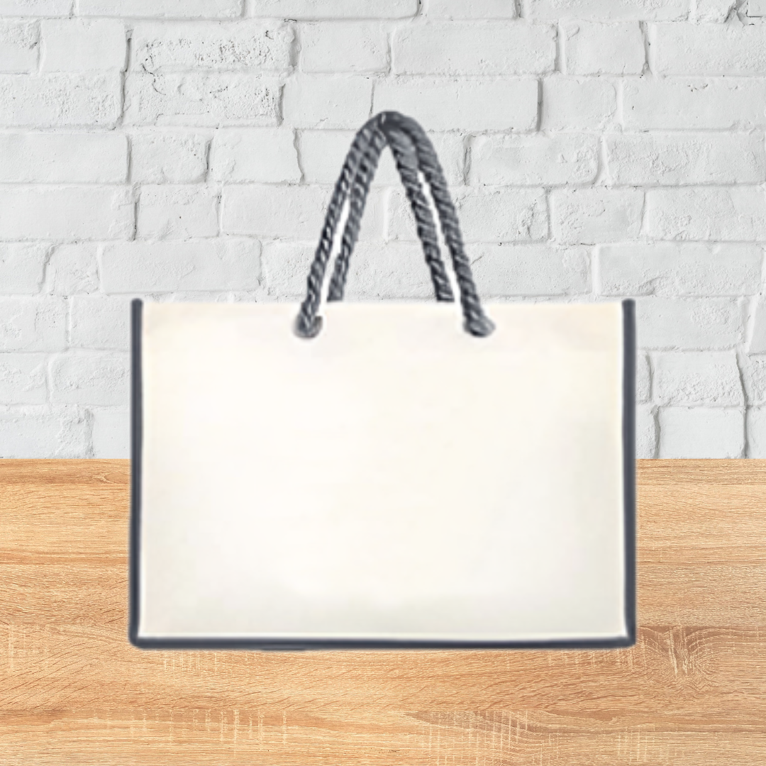 Laminated Tote Bag with Twisted Rope Handle