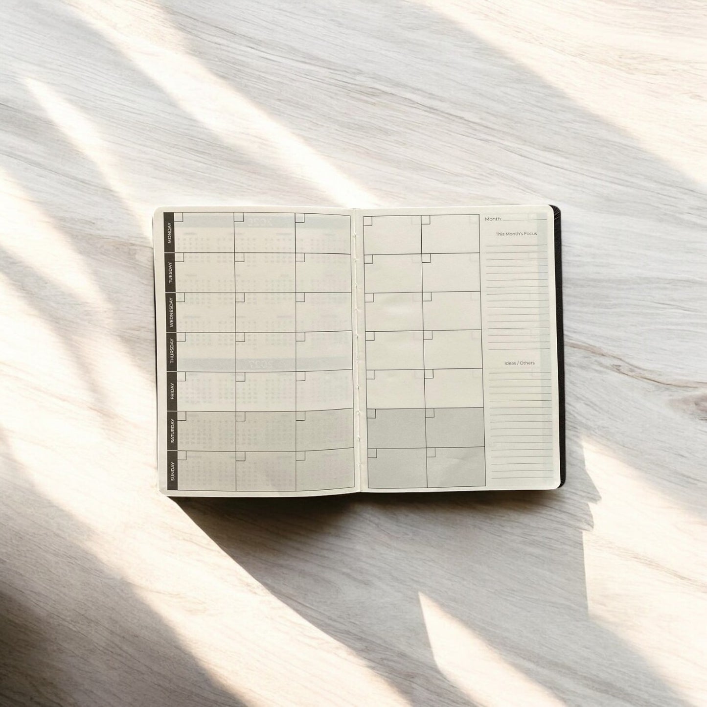 Recycled Greyboard Planner