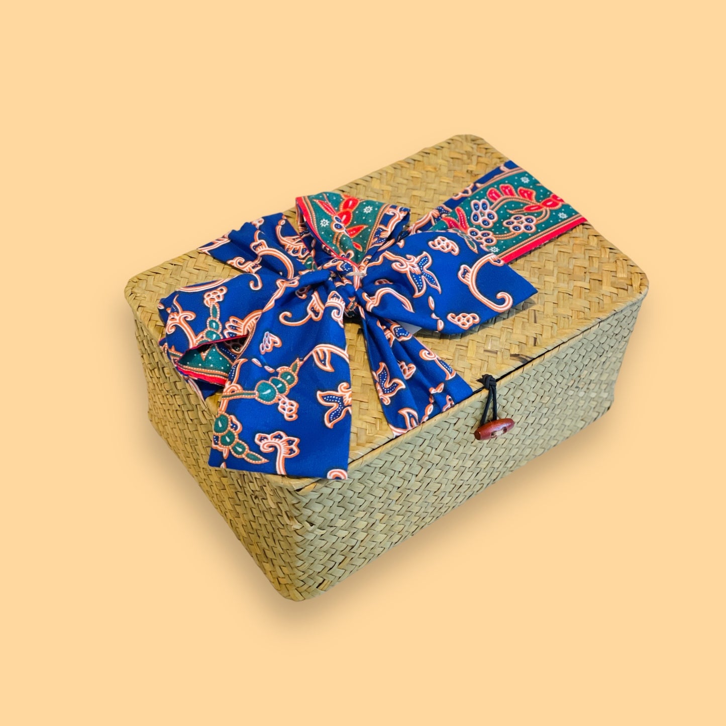 Traditional Rattan Basket Batik Style
