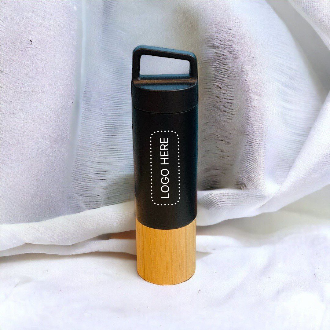 Vacuum Insulated Stainless Steel Bamboo Tumbler (550ml)
