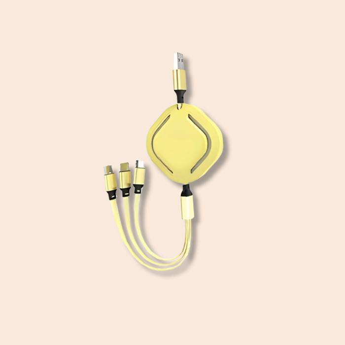 Vortex 3 in 1 Retractable USB Charging Cable