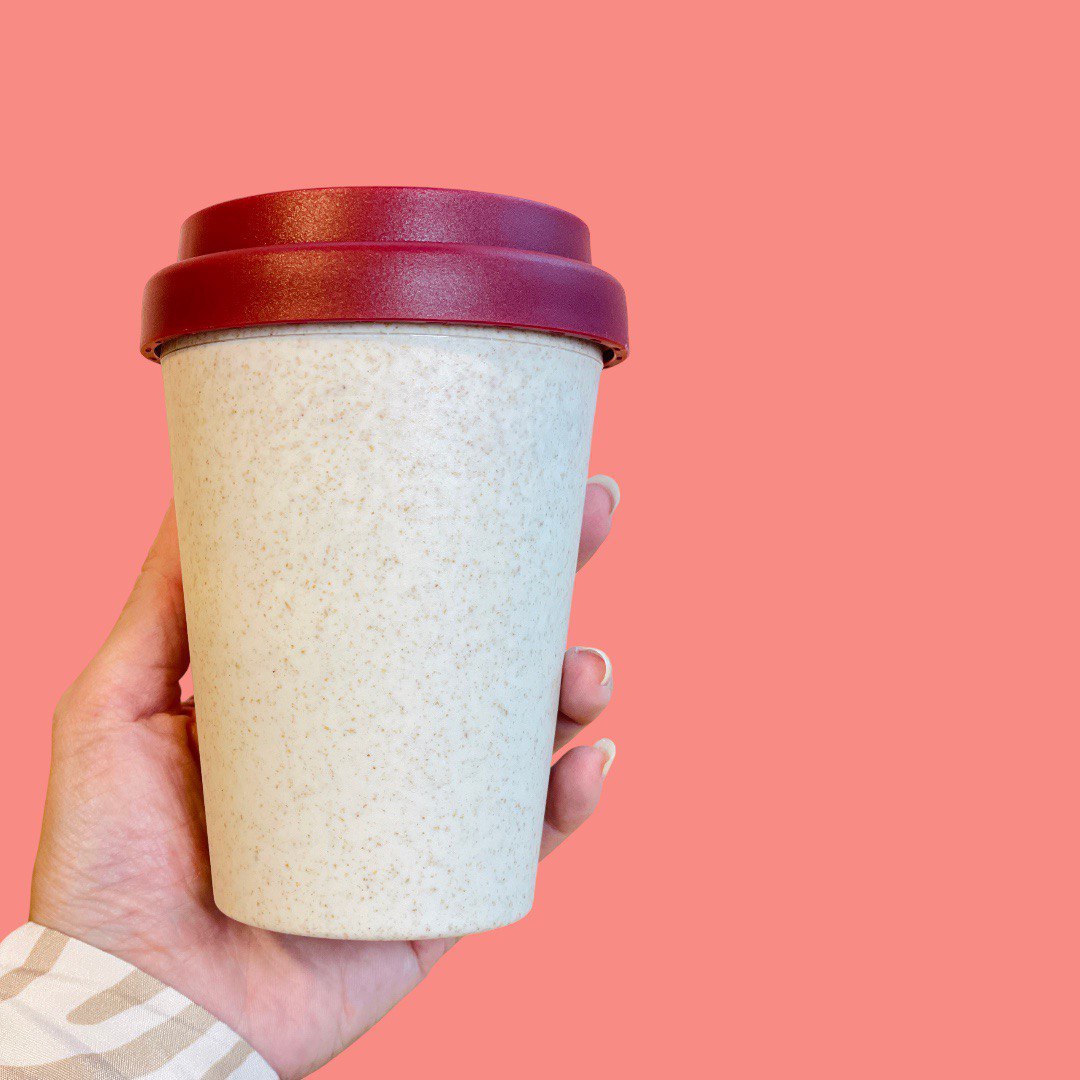 Wheat straw BPA free coffee cup
