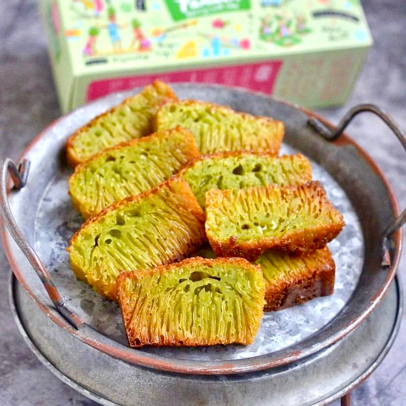 Pandan Honeycomb Cake