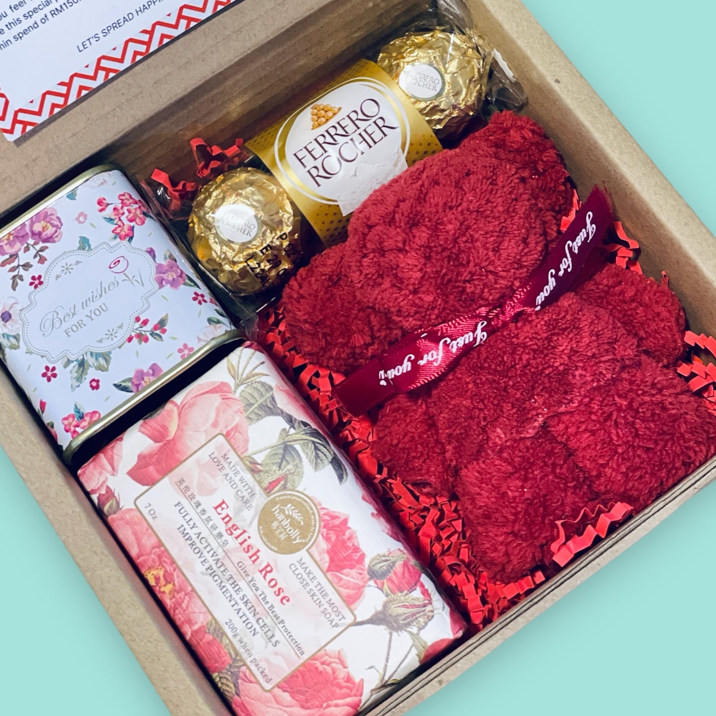 Sweet Rose Teddy Gift Set