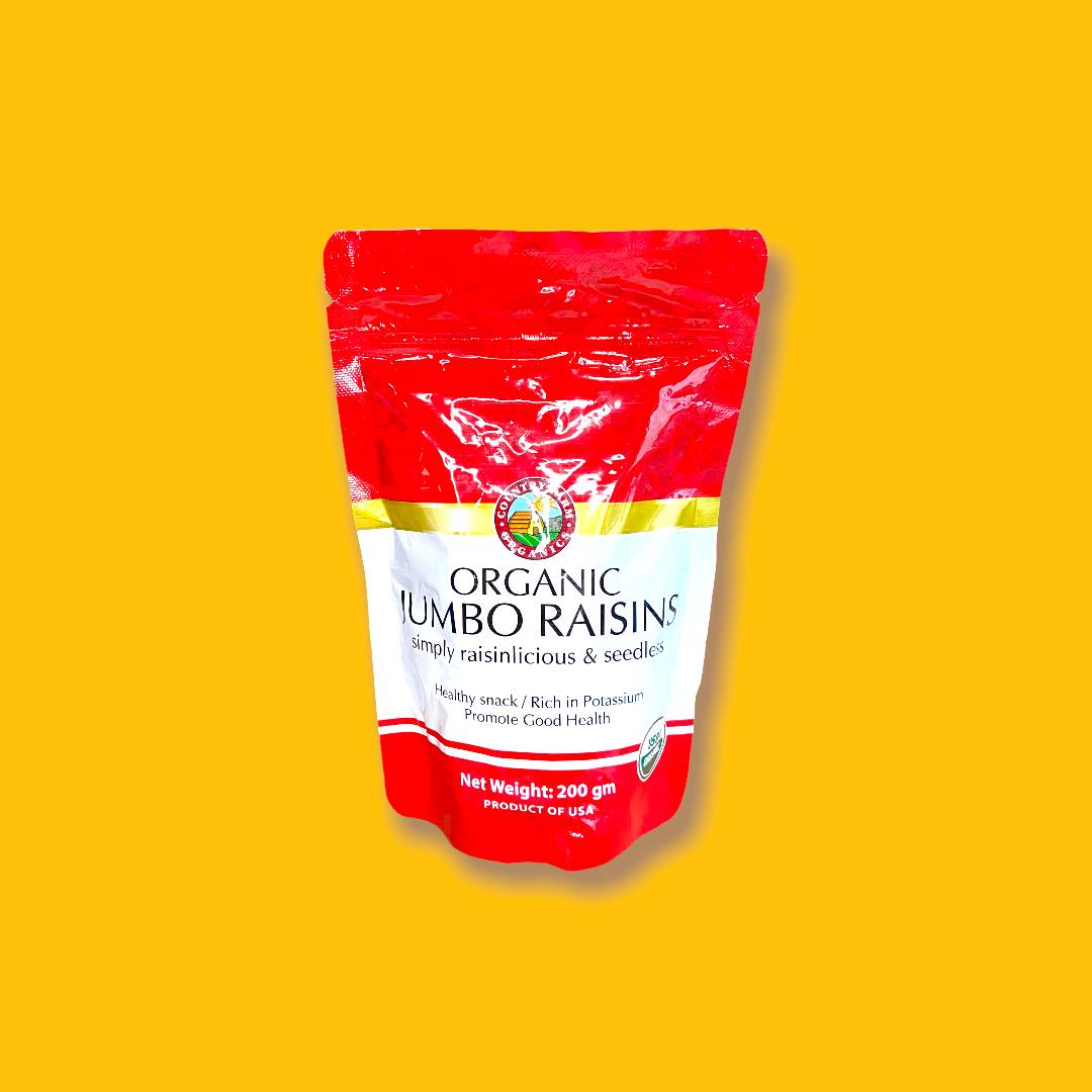 Organic Seedless Jumbo Raisins