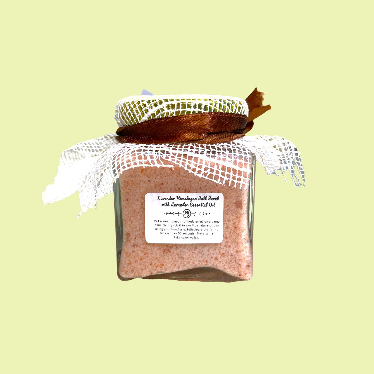 Lavender Himalayan Salt Scrub with Lavender Essential Oil
