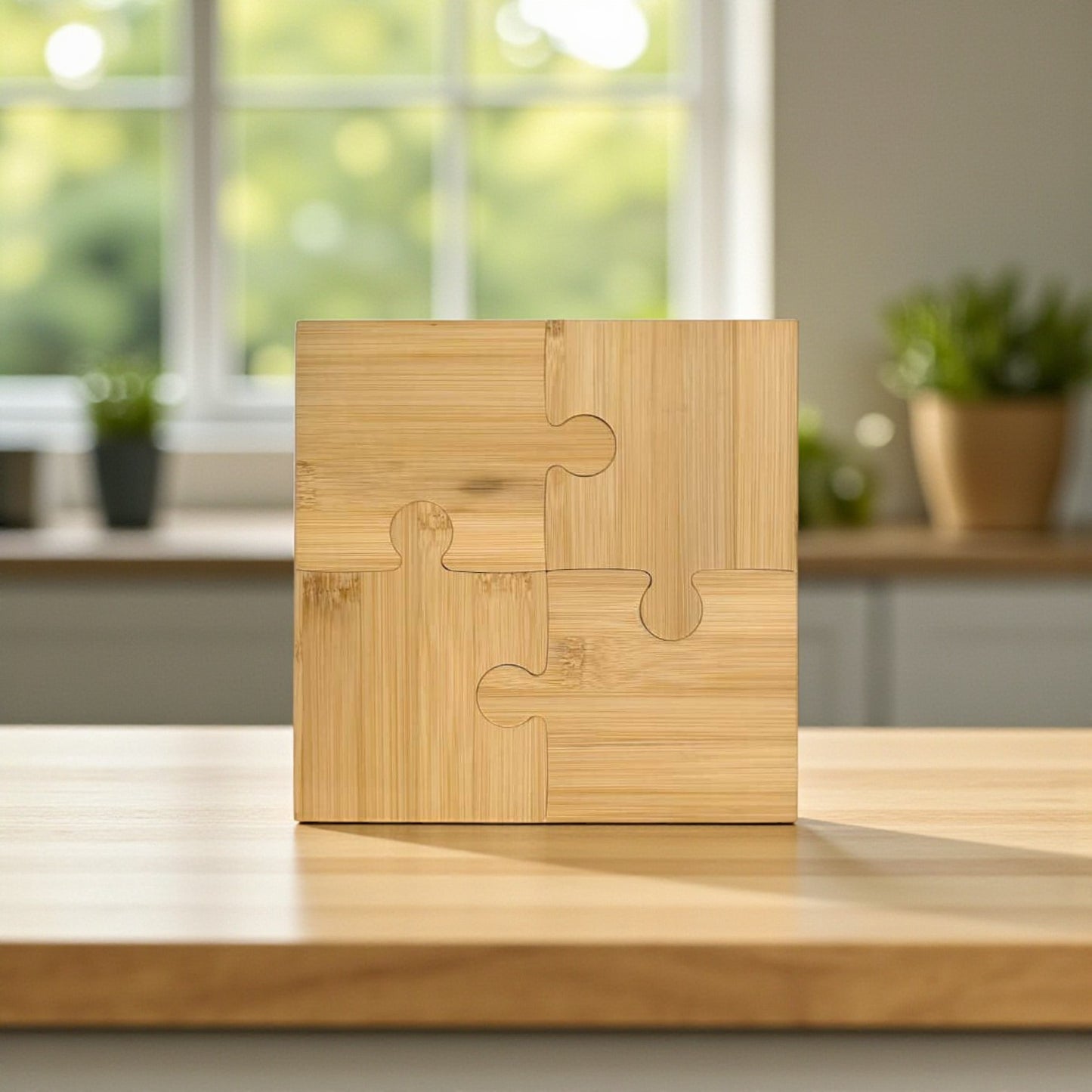 4-in-1 Eco Bamboo Coaster