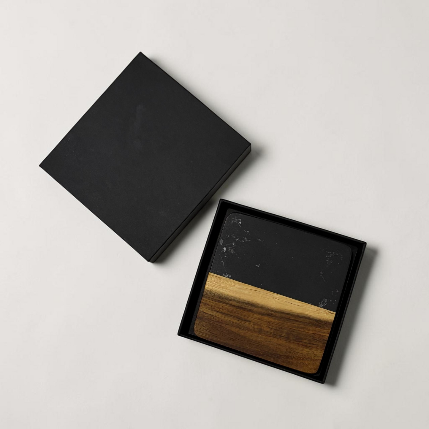 Acacia Marble Wood Coaster