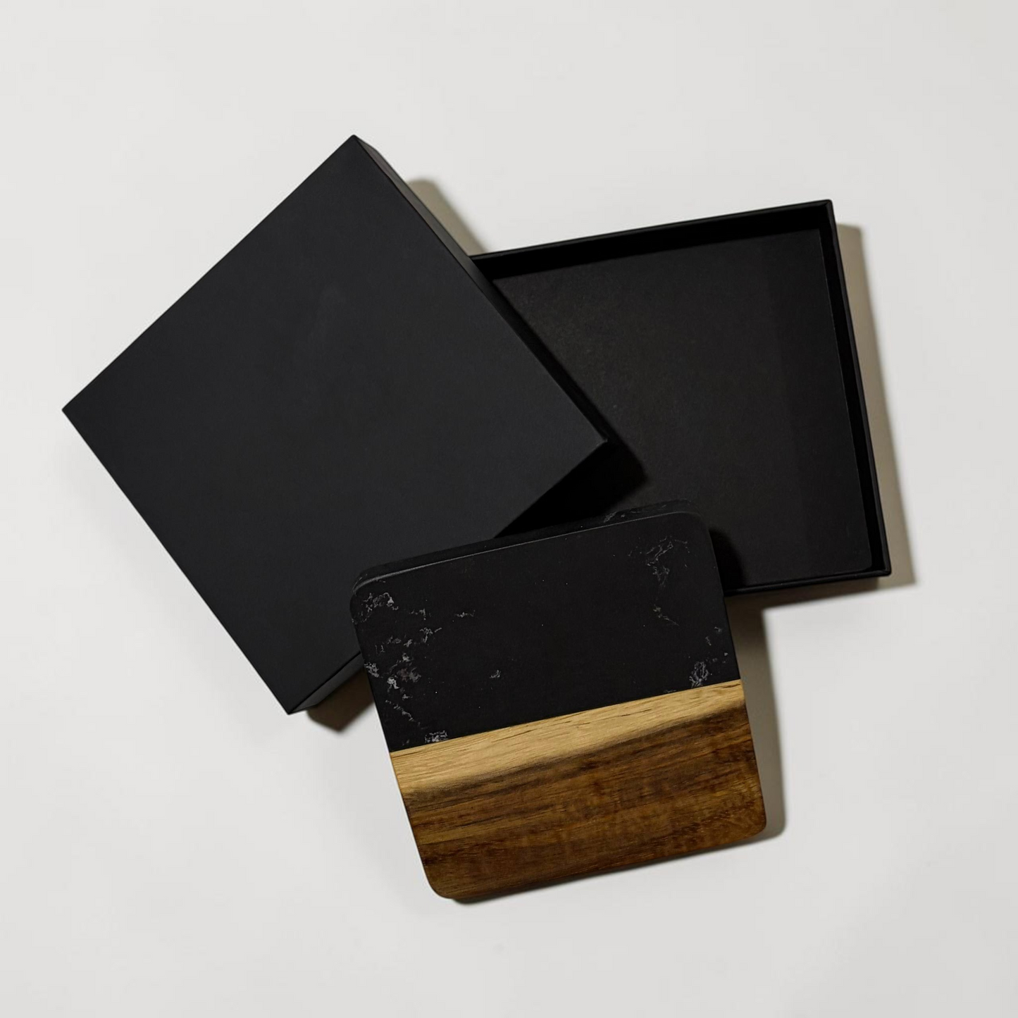 Acacia Marble Wood Coaster