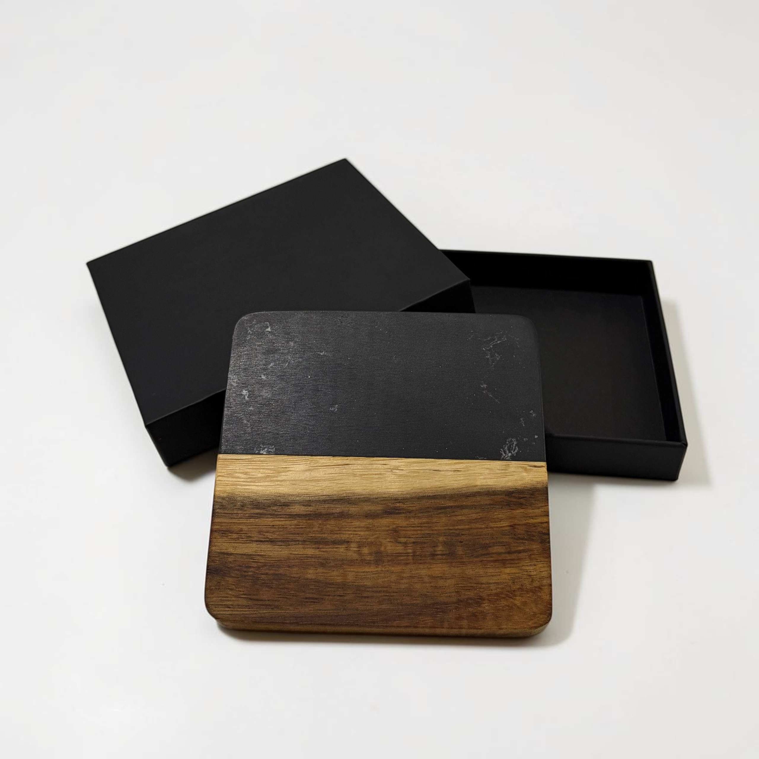 Acacia Marble Wood Coaster