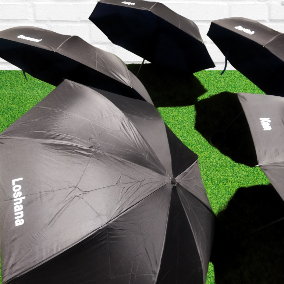 23" Open Reversible Quality Umbrella with C-shaped handle