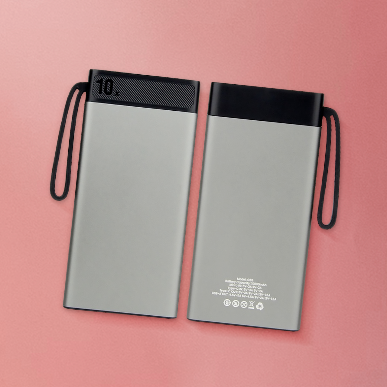 Aluminium ABS Power Bank (10000mAh)