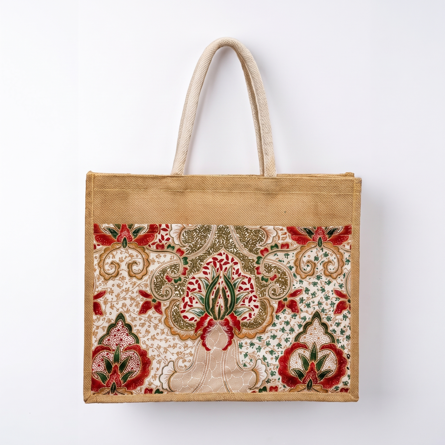 Batik Jute Tote Bag