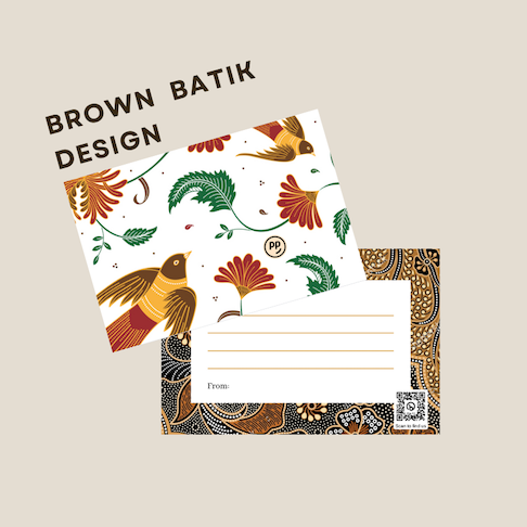 Personalised Batik Greeting Card