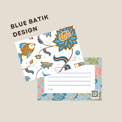 Personalised Batik Greeting Card