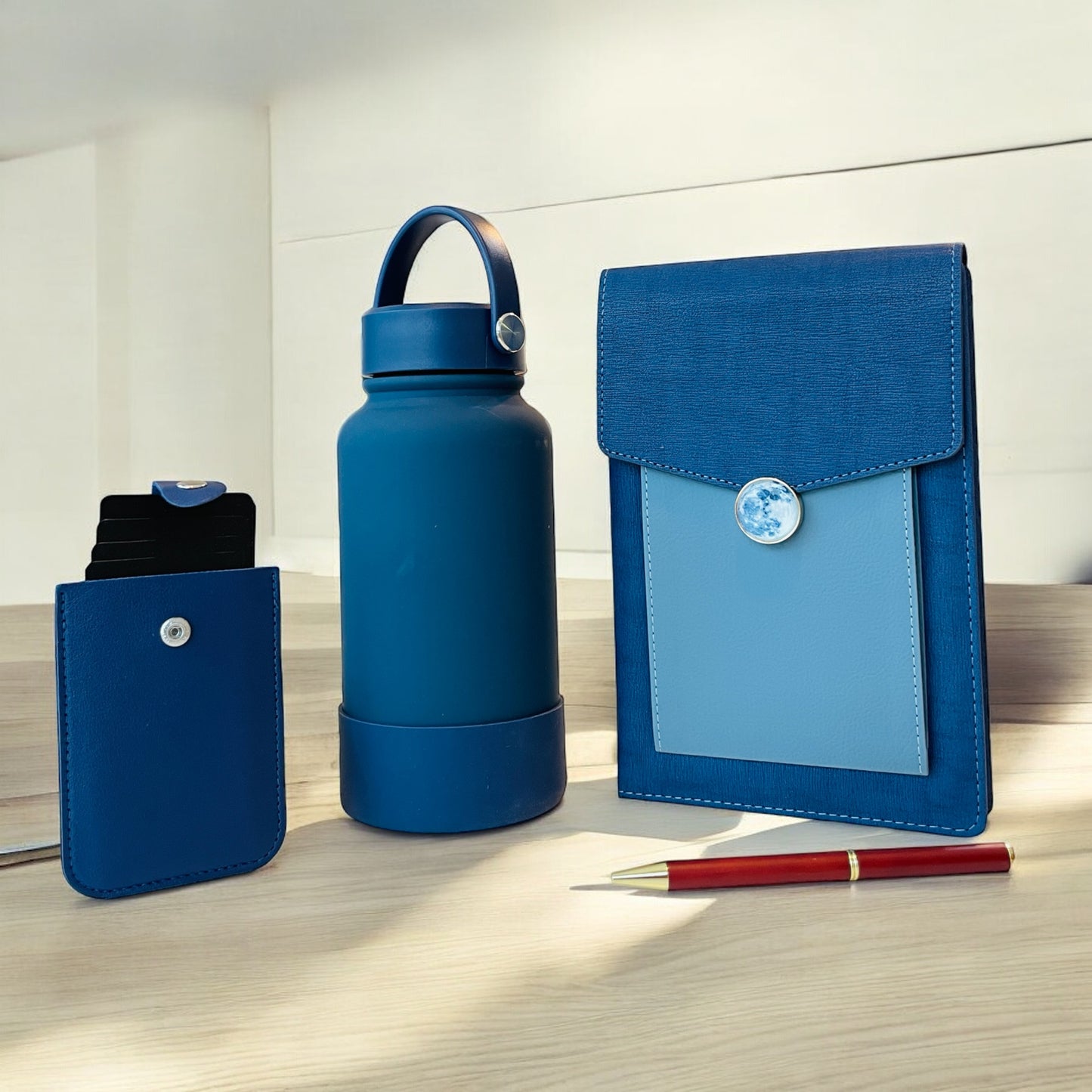 Blue Luxe Work Organizer Gift Set