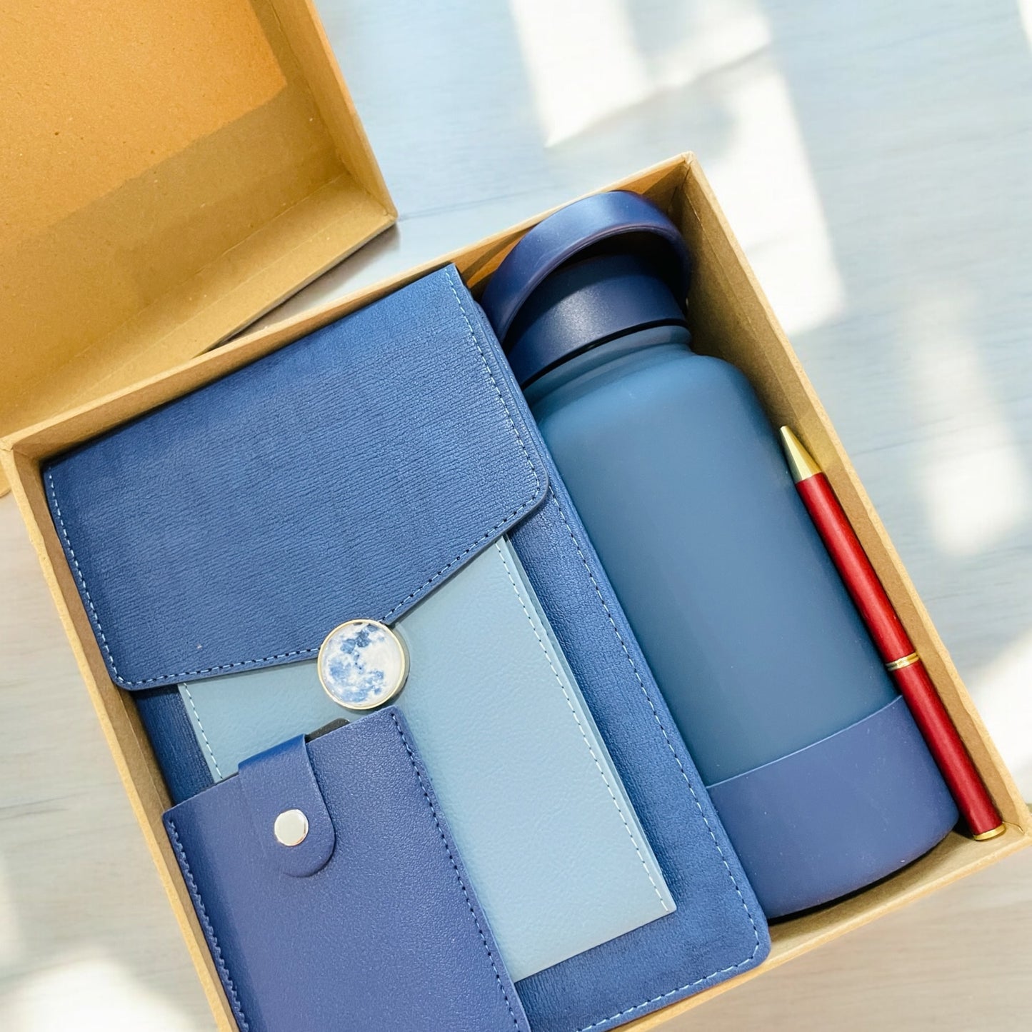 Blue Luxe Work Organizer Gift Set