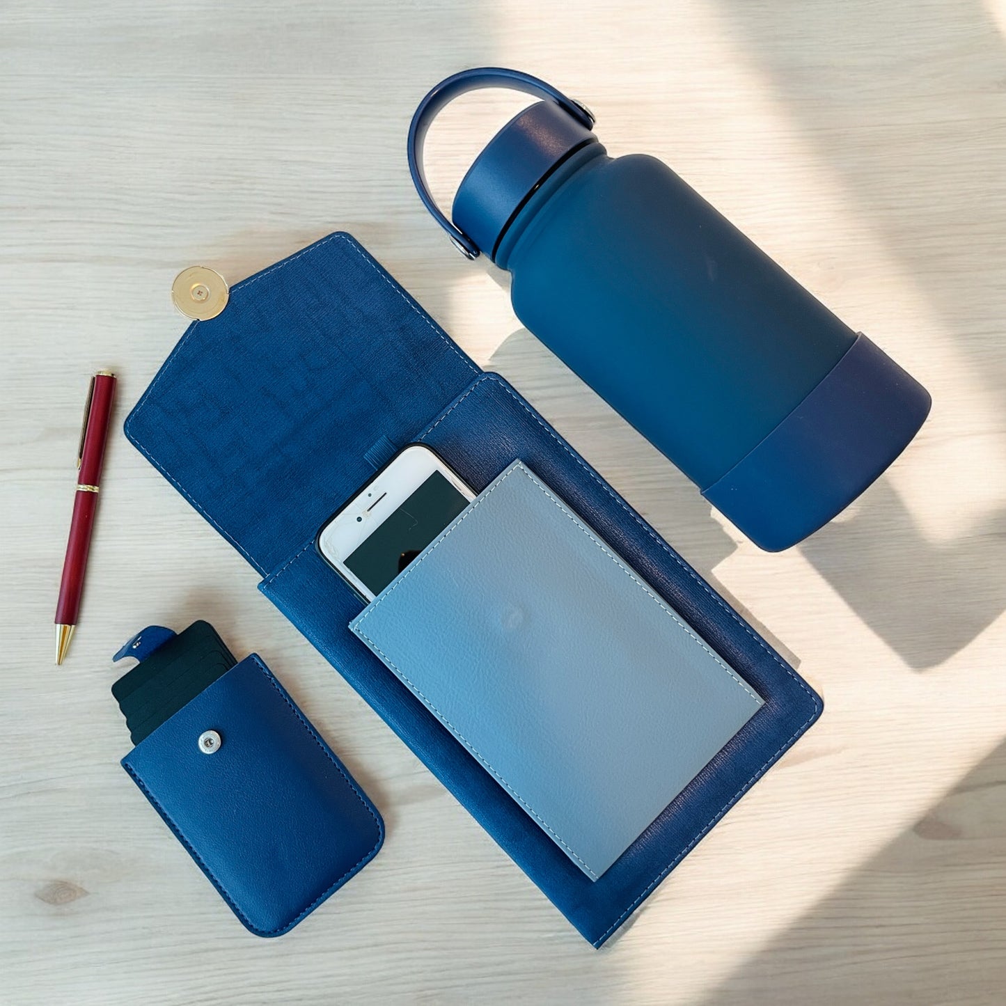 Blue Luxe Work Organizer Gift Set