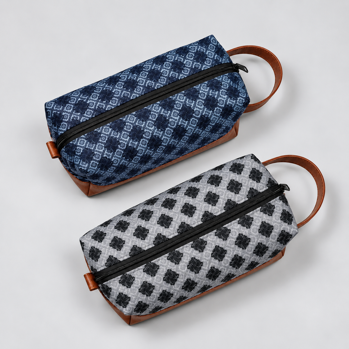 Batik Leather Travel Multipurpose Pouch
