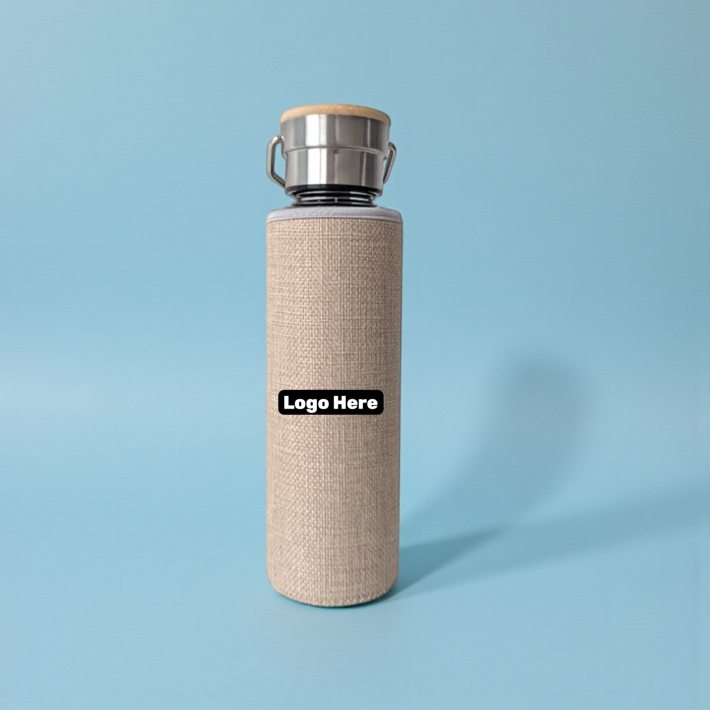 Borosilicate Glass Bottle with Eco Sleeve Pouch