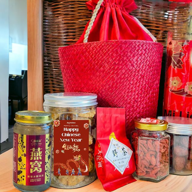 Wealth and Luck CNY Woven Gift Bag