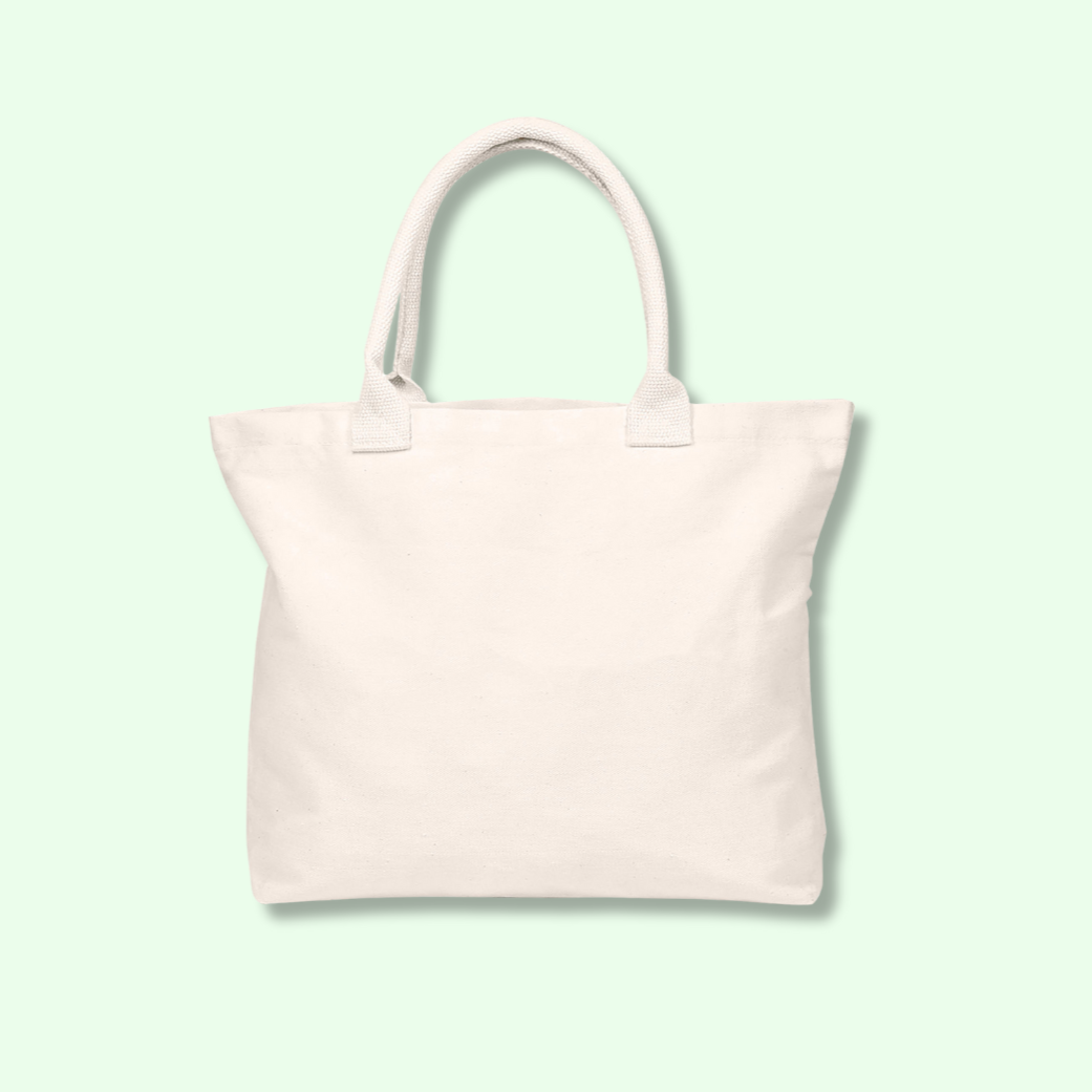 Canvas Tote Bag with Jute Handle