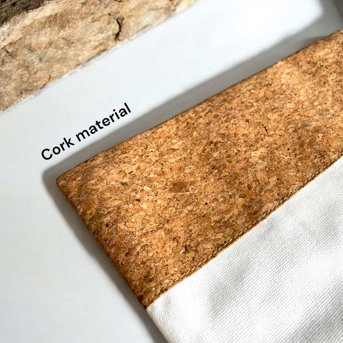 Canvas Tote Bag with Cork Material