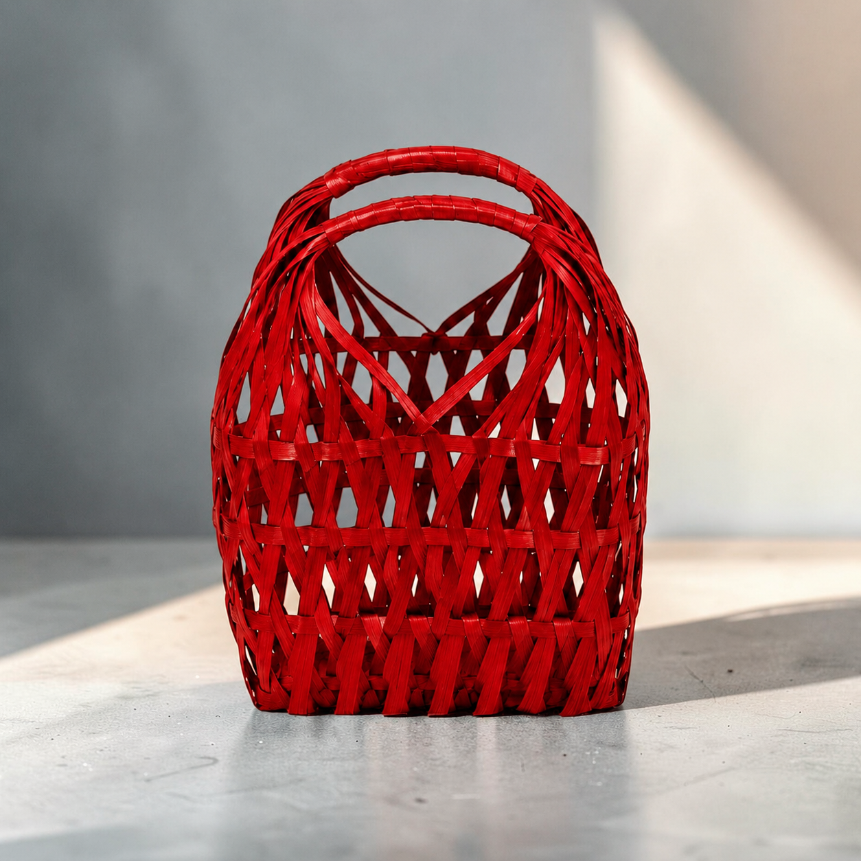 Handwoven Rattan Basket