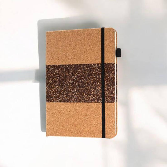 Cork and Coffee Ground Notebook