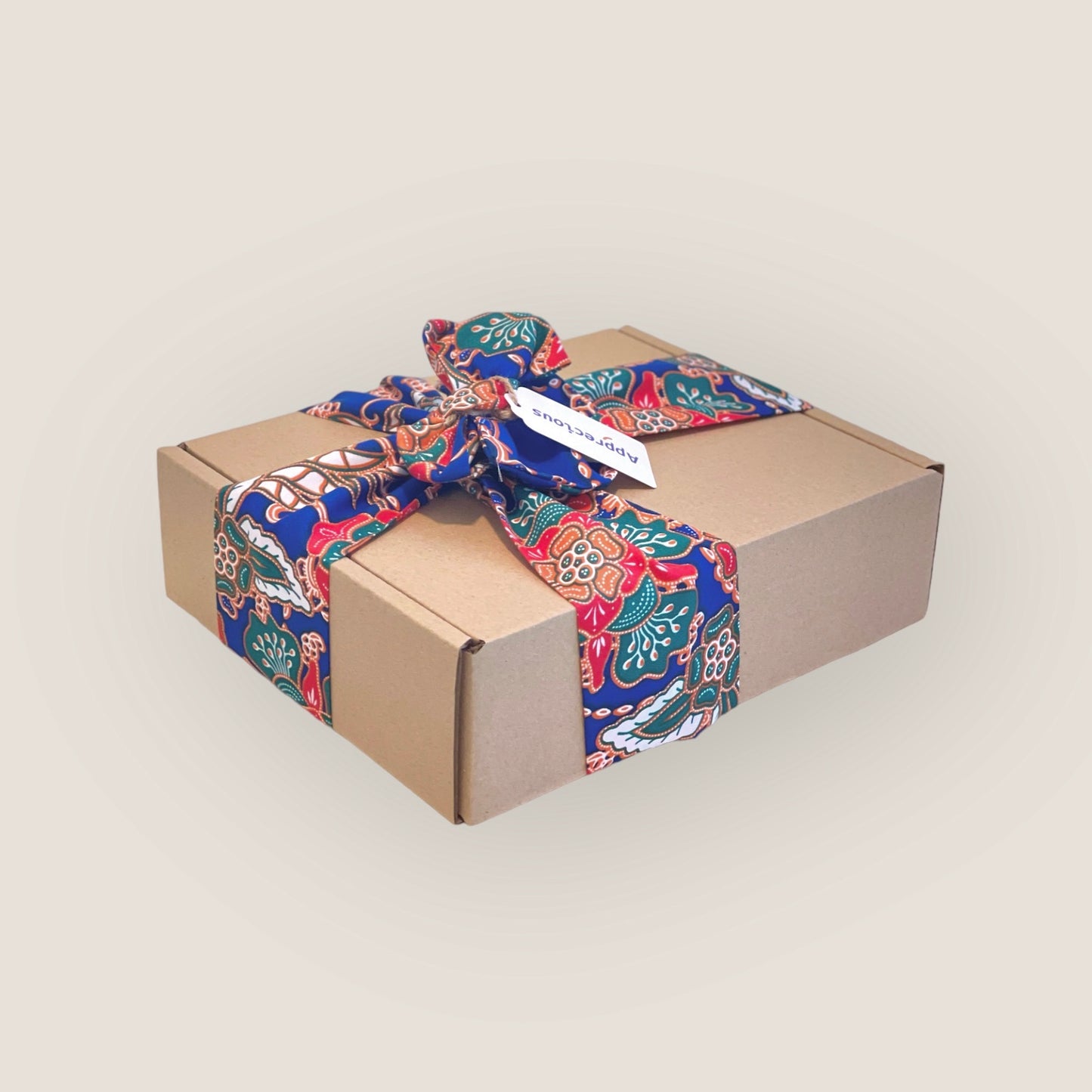 Eco Craft Box with Batik Ribbon