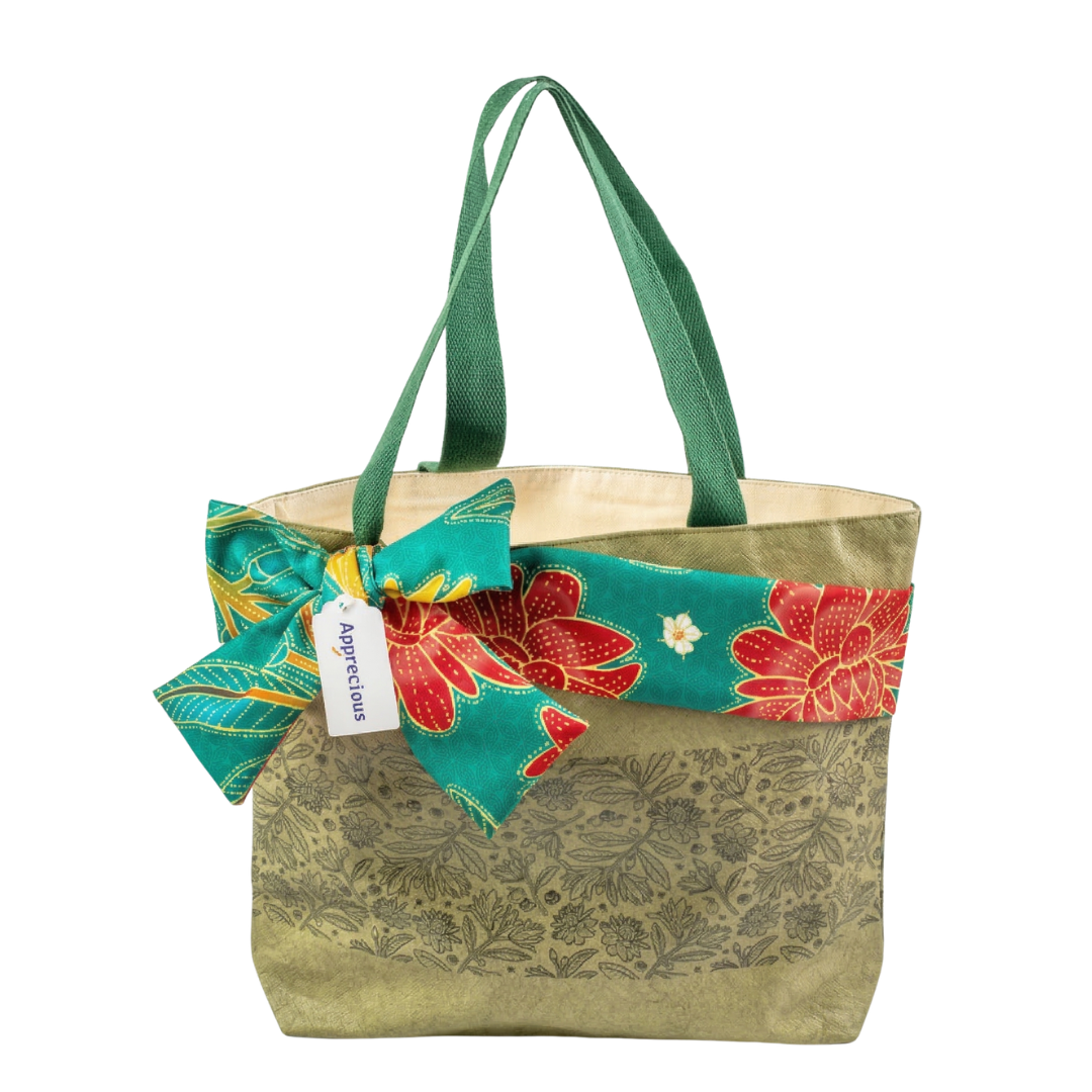 Recyclable Dupont Paper Batik Canvas Tote Bag