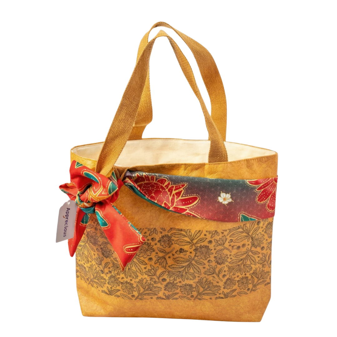 Recyclable Dupont Paper Batik Canvas Tote Bag