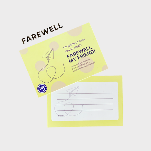 Farewell Greeting Card